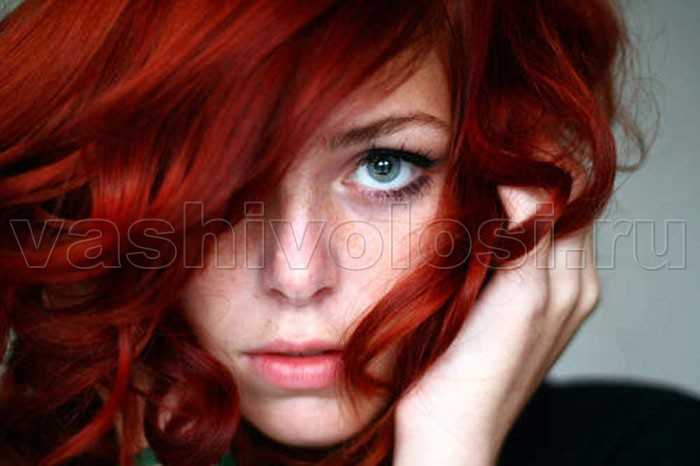 Рыжие волосы и серые глаза