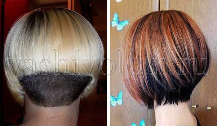 Покраска Коротких Волос Двумя Цветами Фото