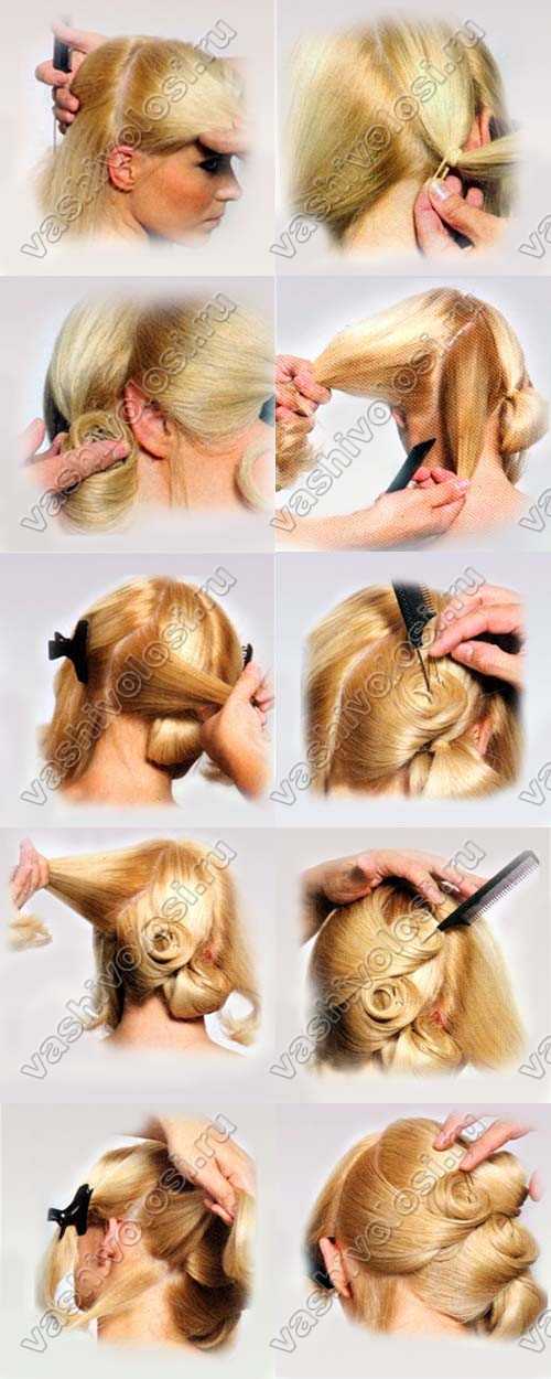 Как сделать цветок из волос