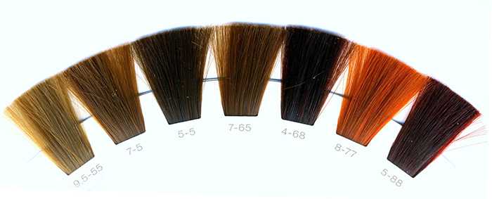 Палитра профессиональных красок для волос