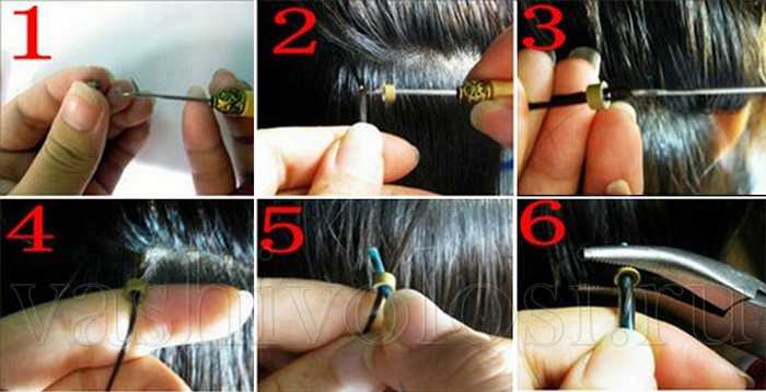 Как закрепить перья гризли на волосах